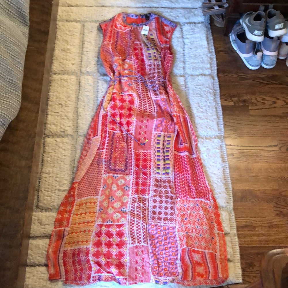 Anthropologie detailed maxi dress